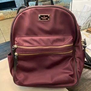 Kate spade backpack - purple hood used condition